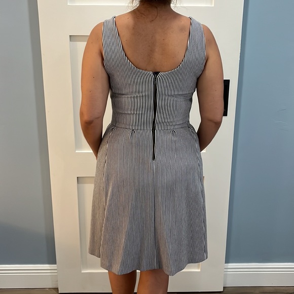 Banana Republic blue and white stripe summer dress - Picture 2 of 4